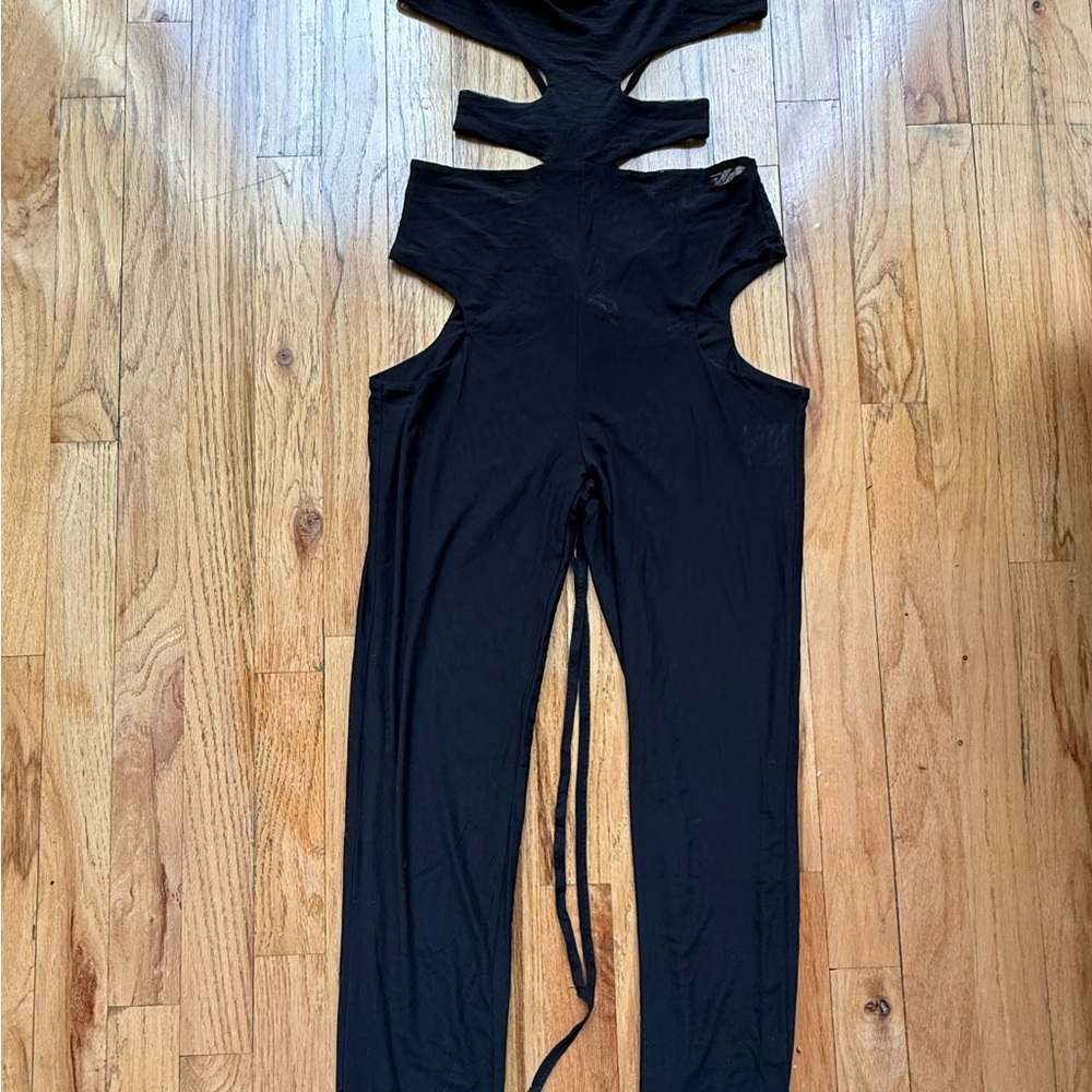 Black Cut-Out Jumpsuit